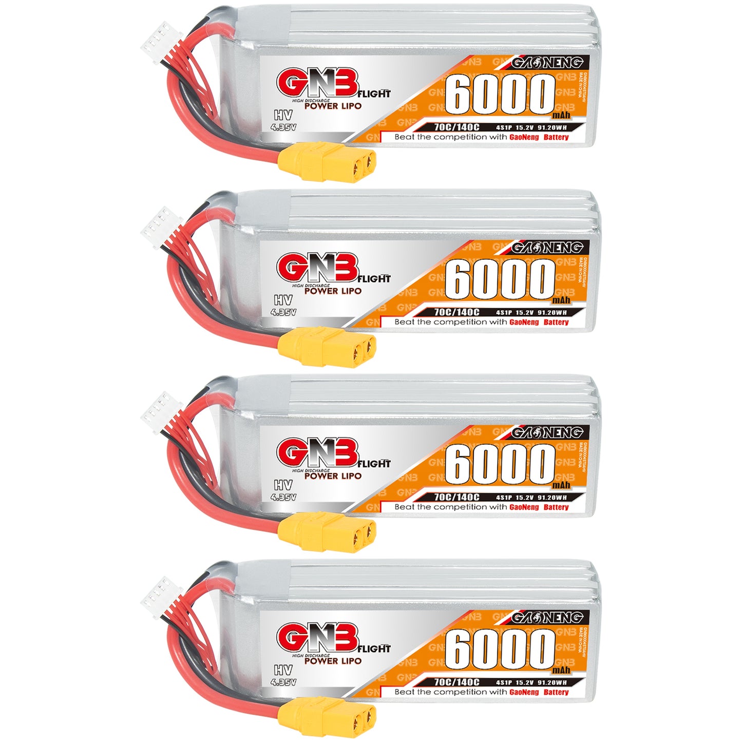 GAONENG GNB HV 4S 15.2V 6000mAh 70C LiPo Battery XT90