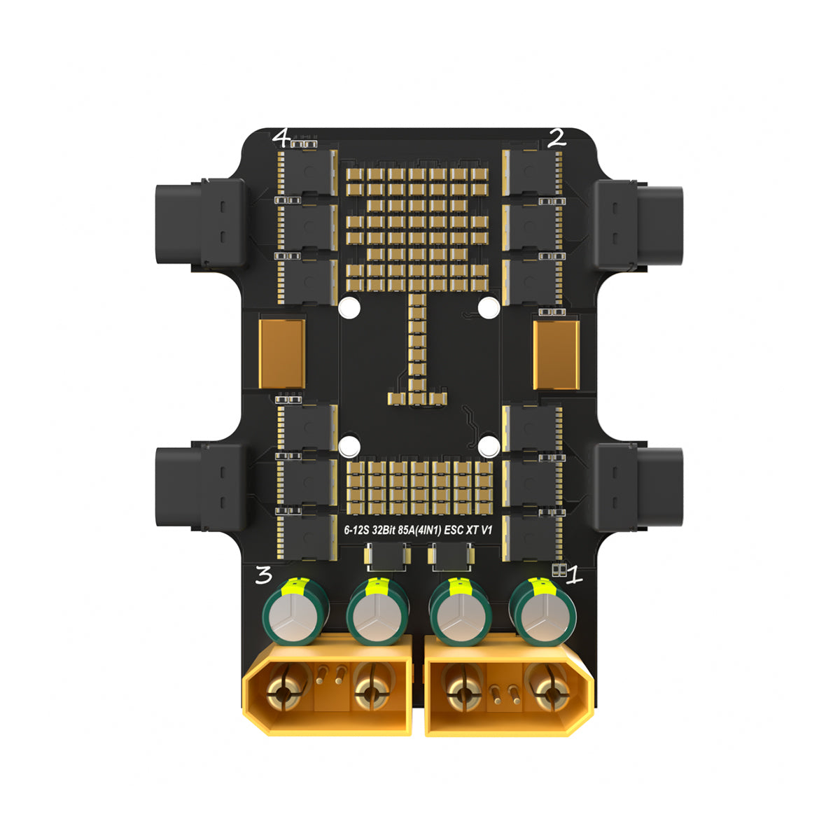 BrotherHobby Returner XT V1 4-in-1 ESC board with 6–12S 32-bit 85A marking and dual power terminals
