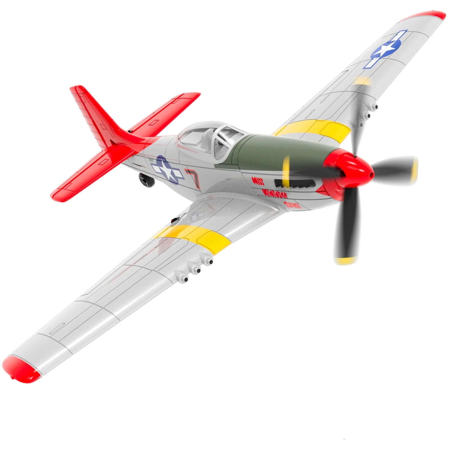 P51D RC飛行機ラジコンマスタング航空機 XPilot 安定化システム付き P51D RC 飛行機 - 2 チャンネル/4 チャンネル ワンキー曲技飛行