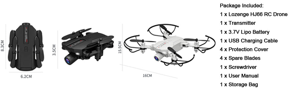 Lozenge HJ66 Drone, altitude hold function is also supported