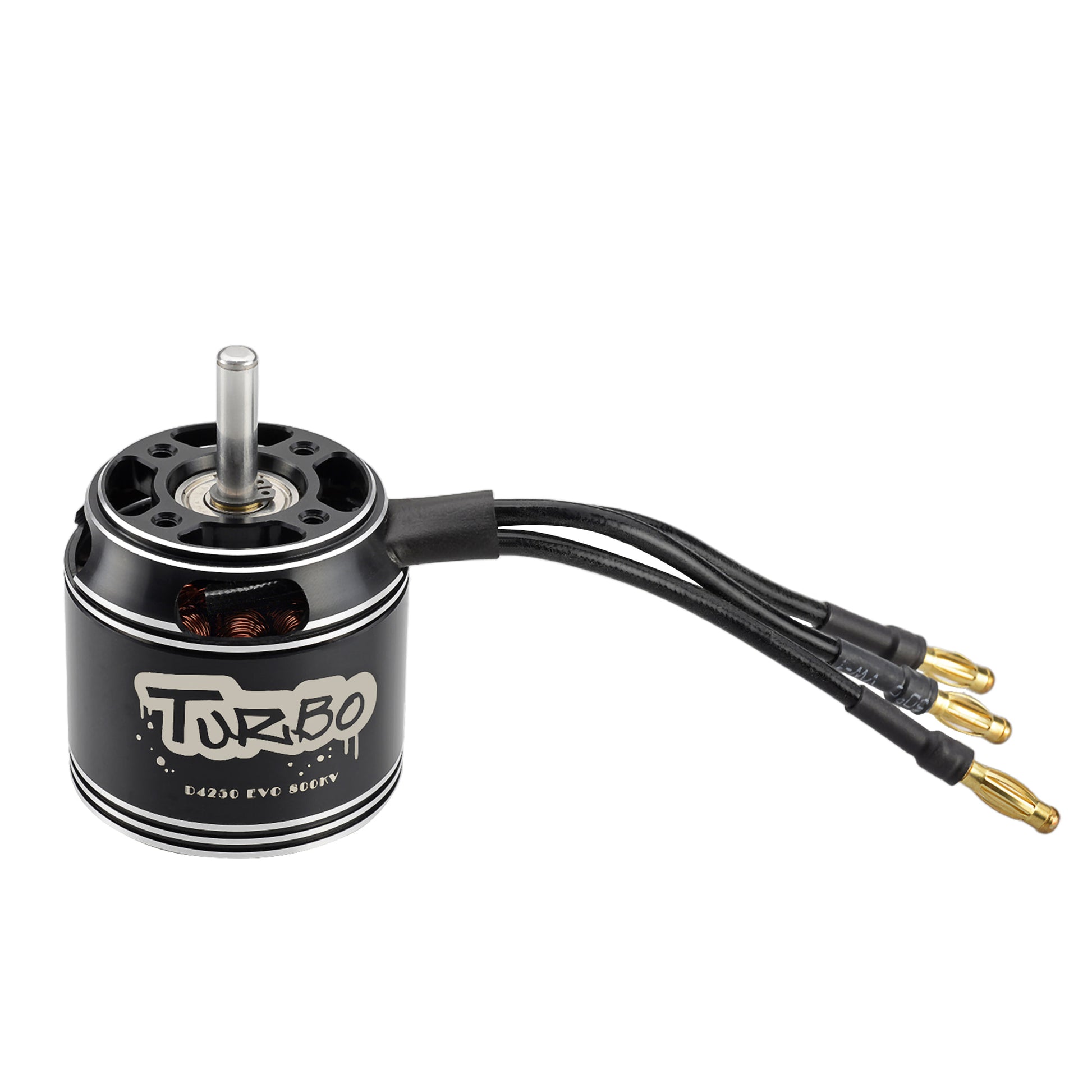 Flahhobby D4250 EVO Fixed Wing Motor, Flahhobby D4250 EVO Turbo 800KV brushless outrunner motor with three bullet connectors and steel shaft