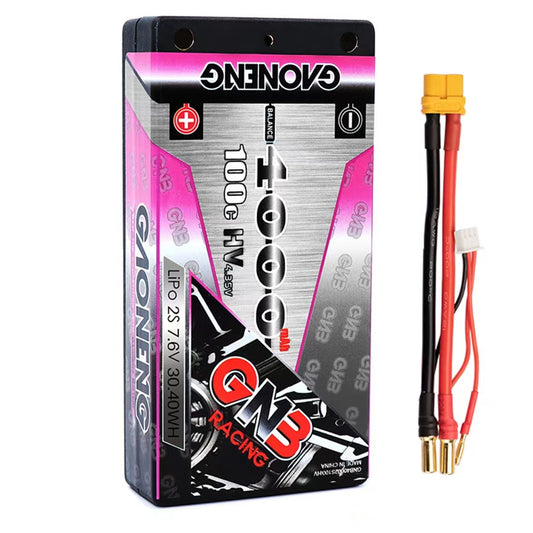 GAONENG GNB GNB40002S100iHV 2S 7.6V 4000mAh 100C LCG Shorty 硬殼 LiHV LiPo 電池