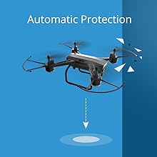 DEERC D50 Drone, the drone can be controlled with voice comments like "take-off"