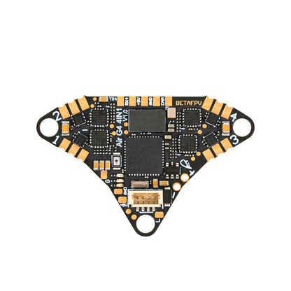 BETAFPV Air Brushless Flight Controller reverse side showing solder pads, BETAFPV marking, and plug connector