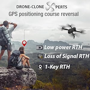 Drone, DRONE-CLONE PERTS GPS positioning course reversal Low power R