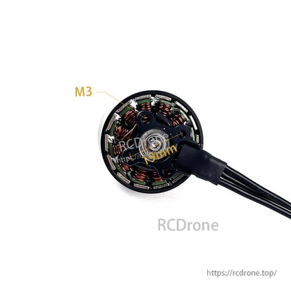 DarwinFPV 3115 900KV Brushless Motor, The DarwinFPV 3115 900KV brushless motor features M3 mounting, a 10mm shaft, supports 6S, delivers up to 4.5kg thrust, and is ideal for 9–10 inch FPV drones.