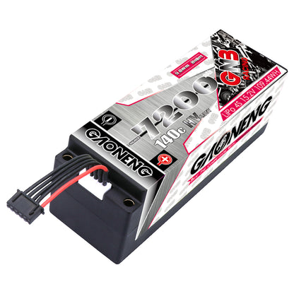 GAONENG GNB LiHV 4S 15.2V 7200mAh 140C 5mm Bullet Hard Case LiPo Battery (ROAR Approved)