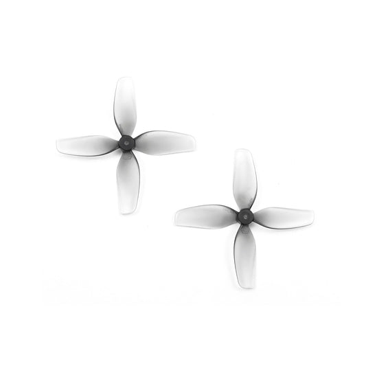 HQProp Ultralight Whoop Propeller set, translucent grey 4-blade micro drone props, two pieces