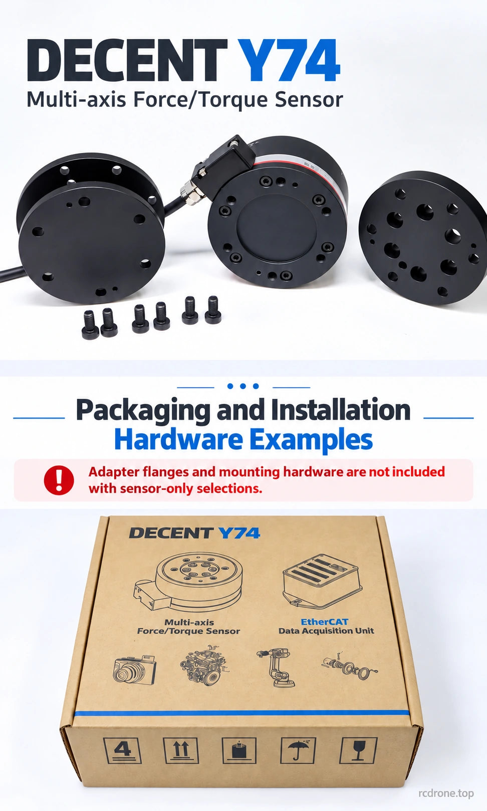 Packaging and illustrative mounting hardware