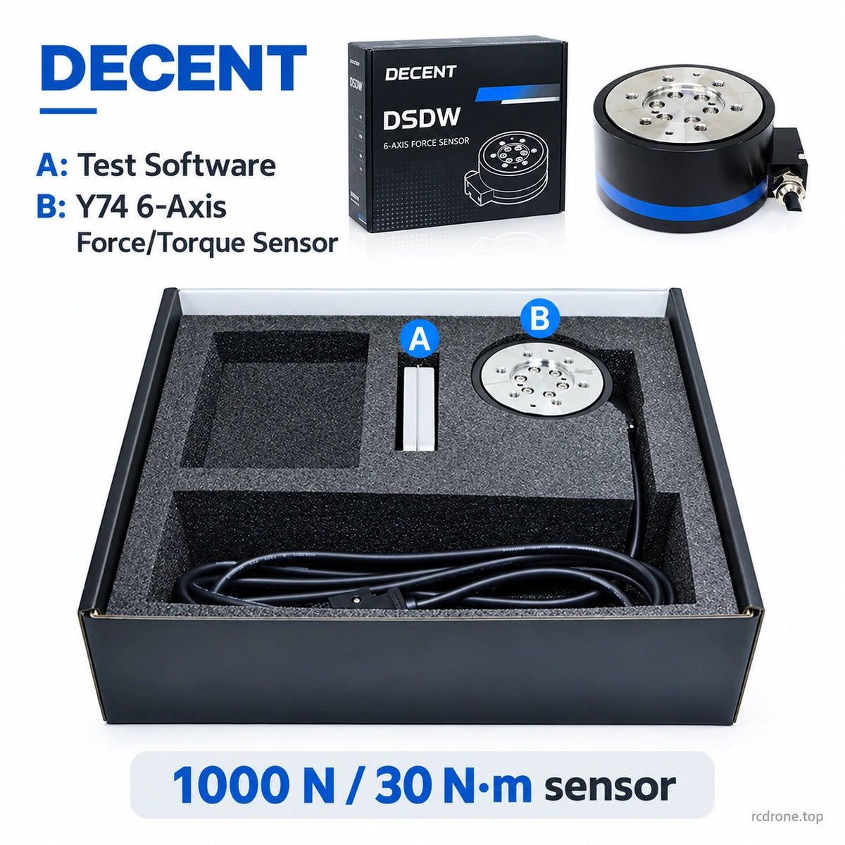 1000 N / 30 N·m sensor