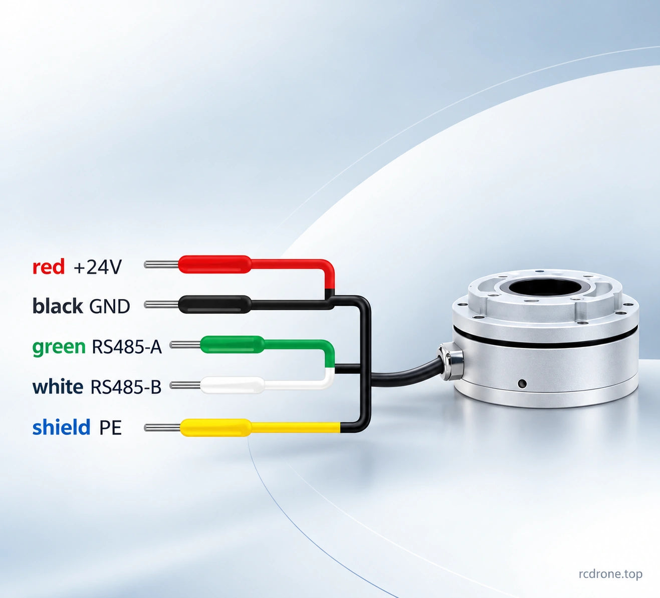 RS485 power and signal wiring
