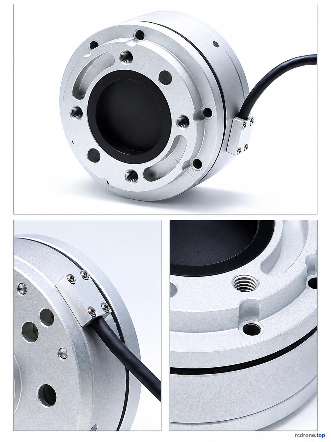 Six-axis sensor front, rear and machining details