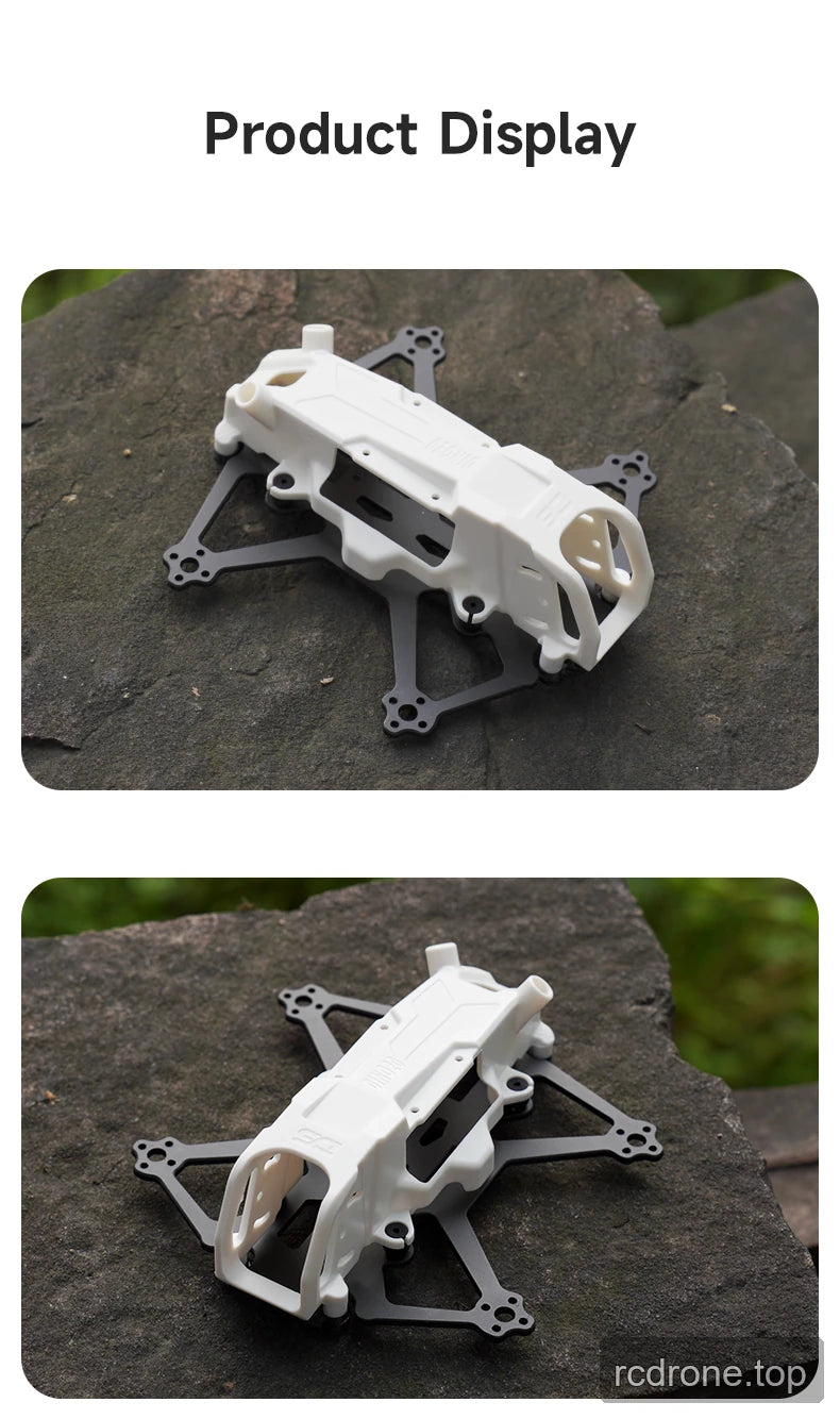 Deep Space DINO 20 FPV frame kit with molded canopy and carbon-fiber base — section 5 of 6