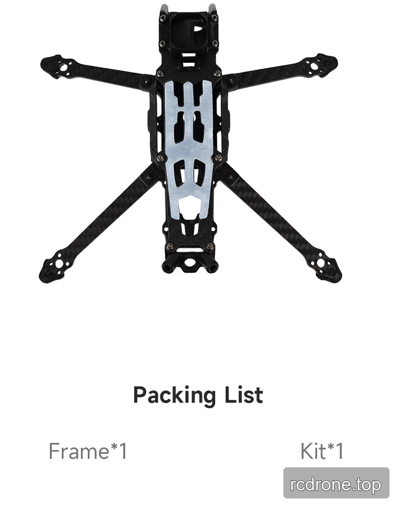 Deep Space ROC 4 4-inch carbon-fiber FPV frame with front GPS mounting area — section 8 of 8