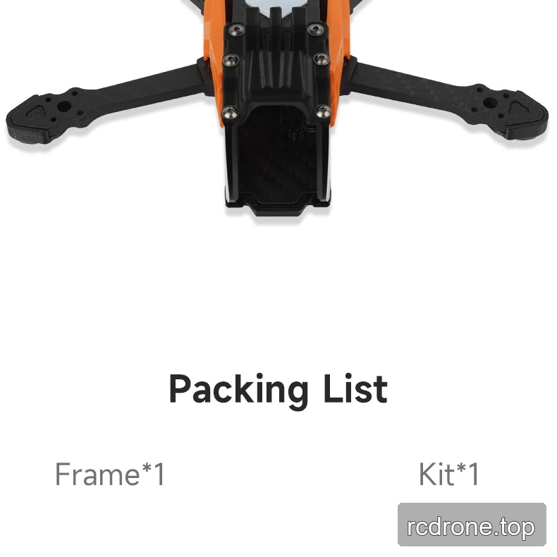 Deep Space SEEKER35 FPV frame with DC and XL configuration callouts — section 8 of 8