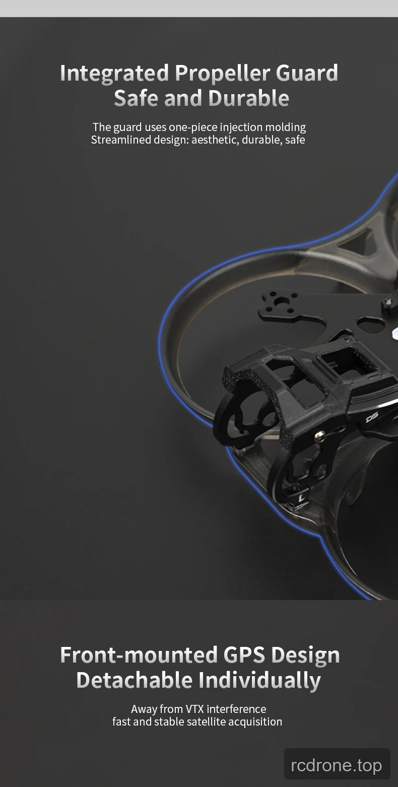 Deep Space Stellar 25 cinewhoop FPV frame kit with integrated propeller guards — section 3 of 10