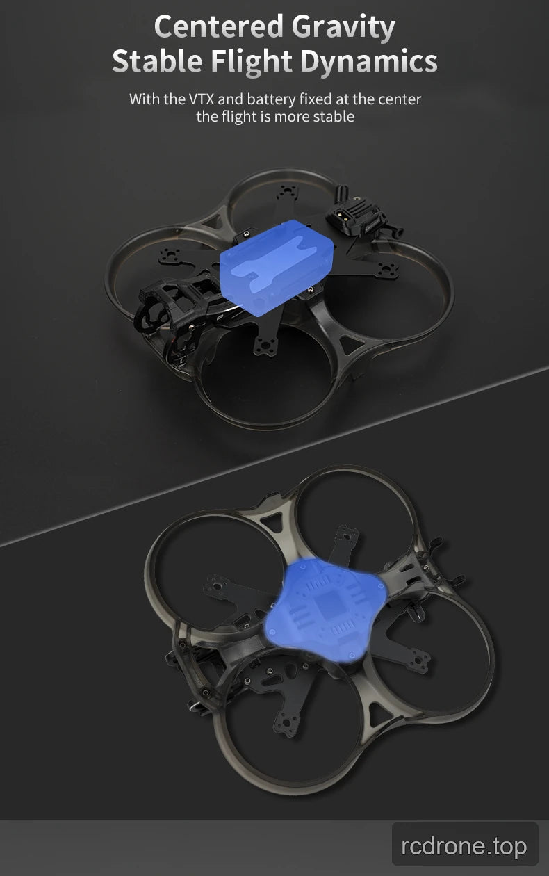 Deep Space Stellar 25 cinewhoop FPV frame kit with integrated propeller guards — section 5 of 10