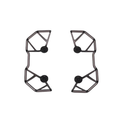 Black molded frame side components shown side by side, each with two circular multi-hole mounting pads.