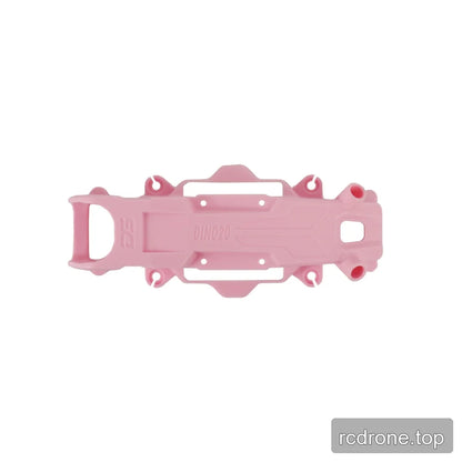 Pink molded frame replacement part with mounting openings and embossed DINO20 marking, shown from above.