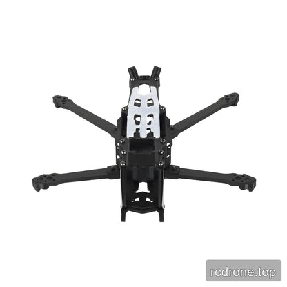 Front view of the DeepSpace ROC 4 carbon fiber FPV frame kit, showing the protective front structure and four arms.