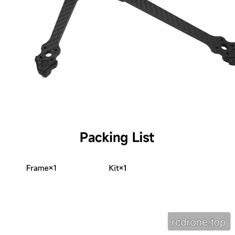 DeepSpace ROC 7 carbon-fiber FPV frame with labeled construction features — section 11 of 11