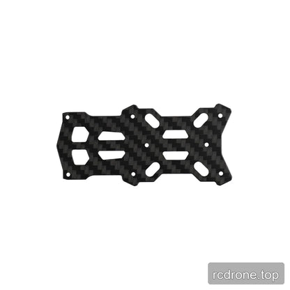 Opposite face of a black woven-pattern frame plate with diagonal slots and multiple geometric openings.