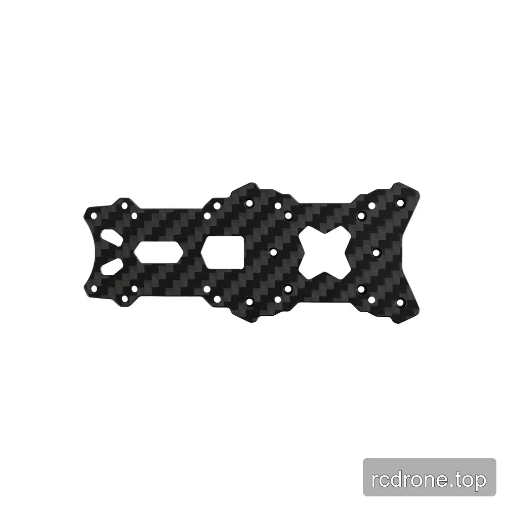 Opposite face of a black woven-pattern frame plate with mounting holes and an X-shaped center opening.