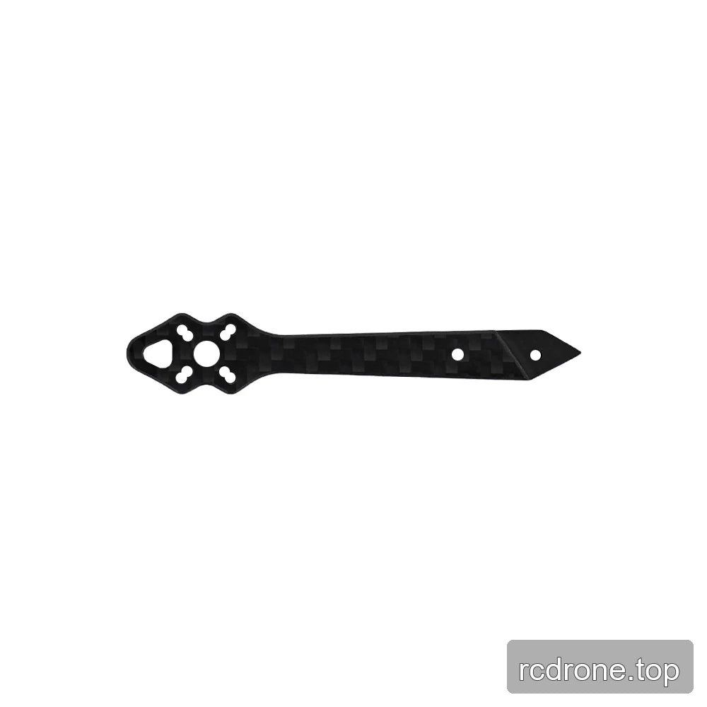 Black frame replacement arm with mounting holes