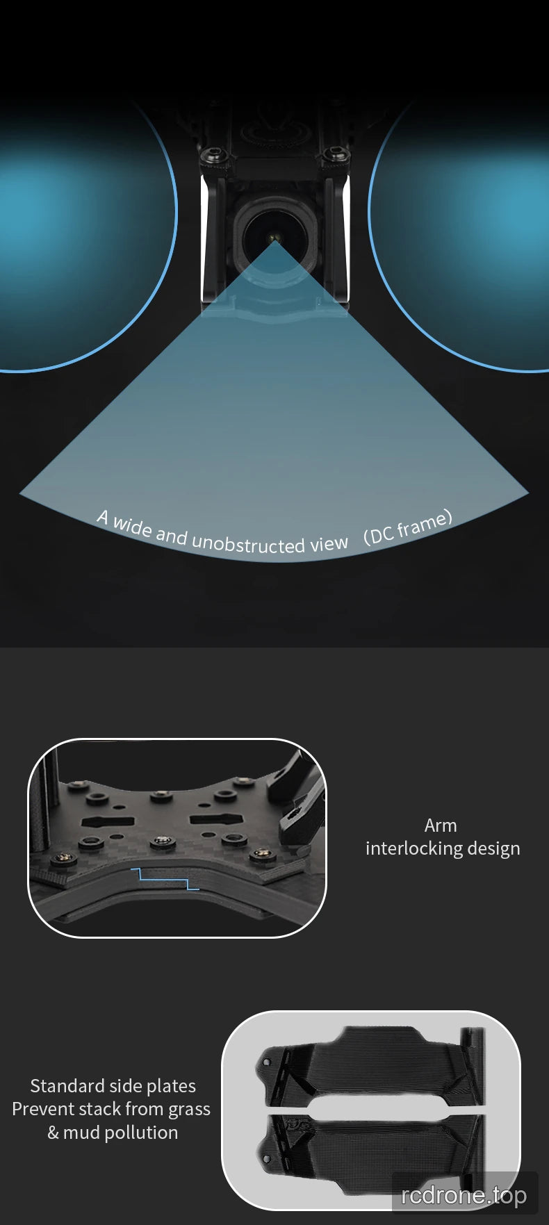 DeepSpace SEEKER5 FPV frame kit comparison with DC and XL layouts — section 5 of 10