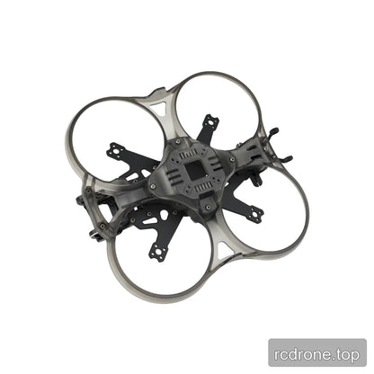 Underside view of the DeepSpace Stellar 25 cinewhoop frame, showing the lower duct structure, central bottom plate, and motor arms.