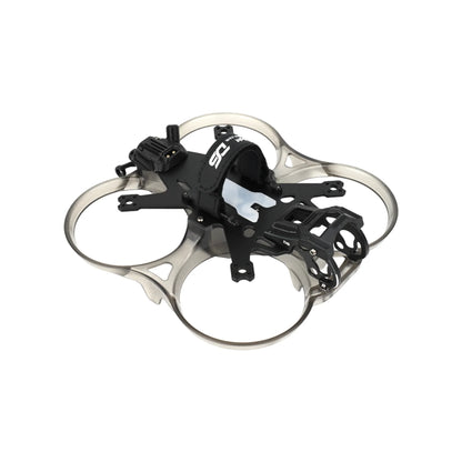 DeepSpace Stellar 25 cinewhoop frame shown from the front-right, with translucent duct guards and black frame plates.