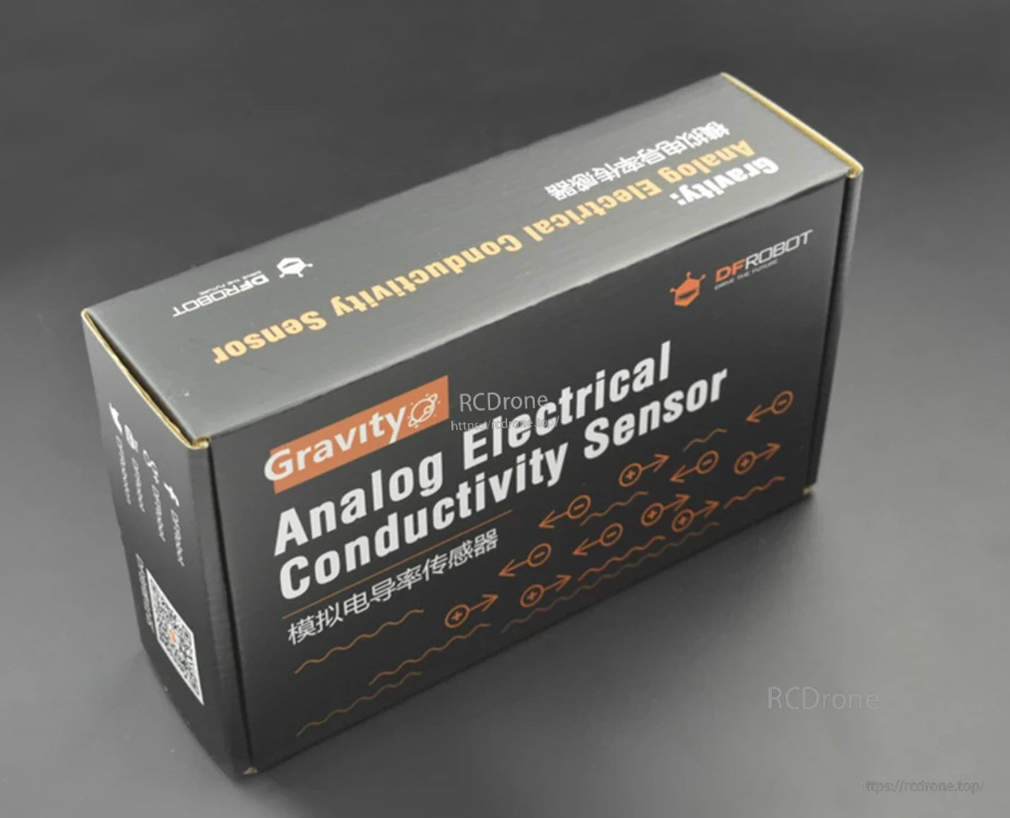 DFRobot Gravity Analog EC Sensor, DFRobot analog sensor measures liquid conductivity, ideal for water quality and experiments.