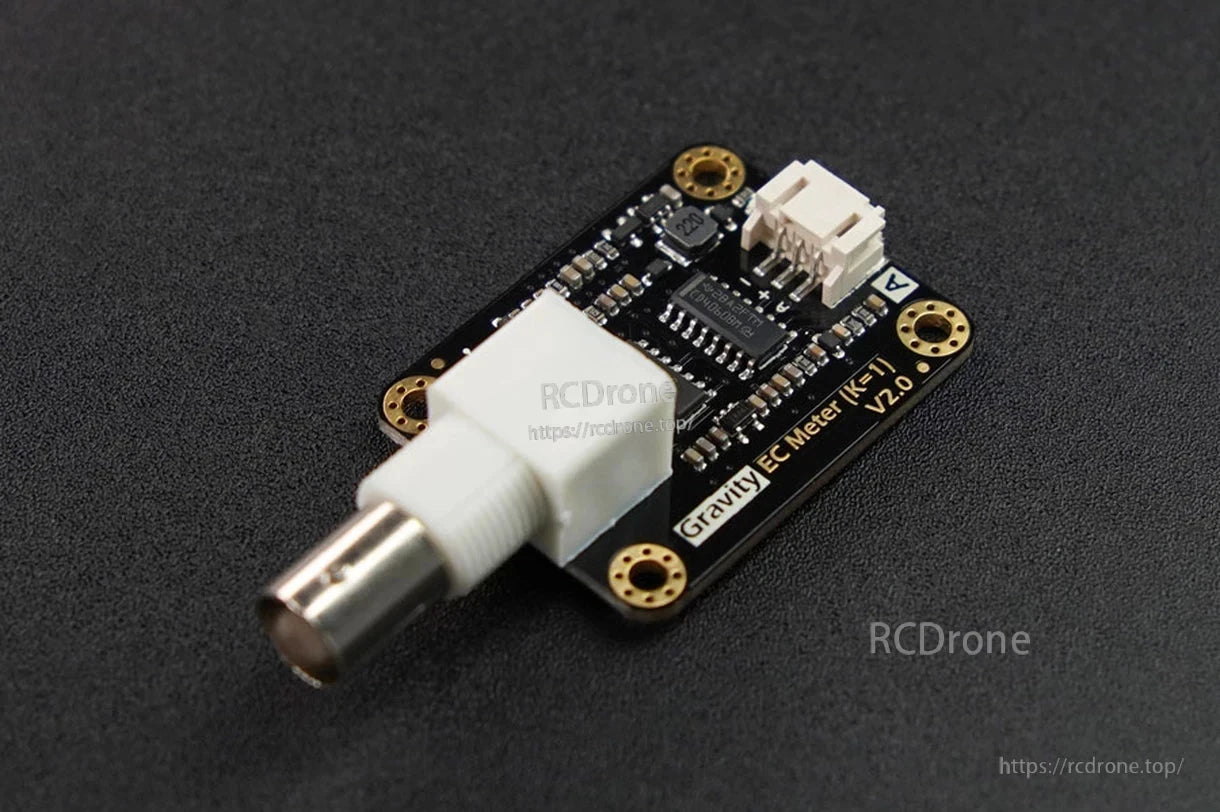 DFRobot Gravity Analog EC Sensor, A temperature compensation algorithm is available to improve accuracy. Add a DS18B20 sensor for automatic compensation.