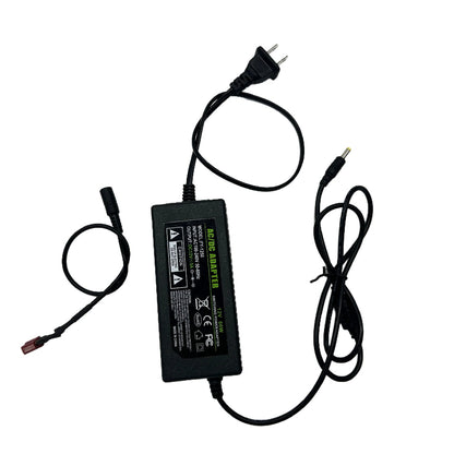 12V 5A DC 4.0×1.7 power adapter with AC plug, inline adapter brick, and attached DC output cable