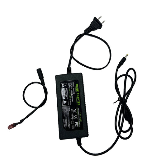 12V 5A DC 4.0×1.7 power adapter with AC plug, inline adapter brick, and attached DC output cable