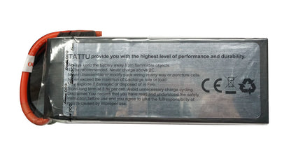 Tattu 4S 10000mAh 14.8V 25C Lipo Battery, 4S 10000mAh LiPo Battery Pack - Follow Safety Instructions for Safe Use