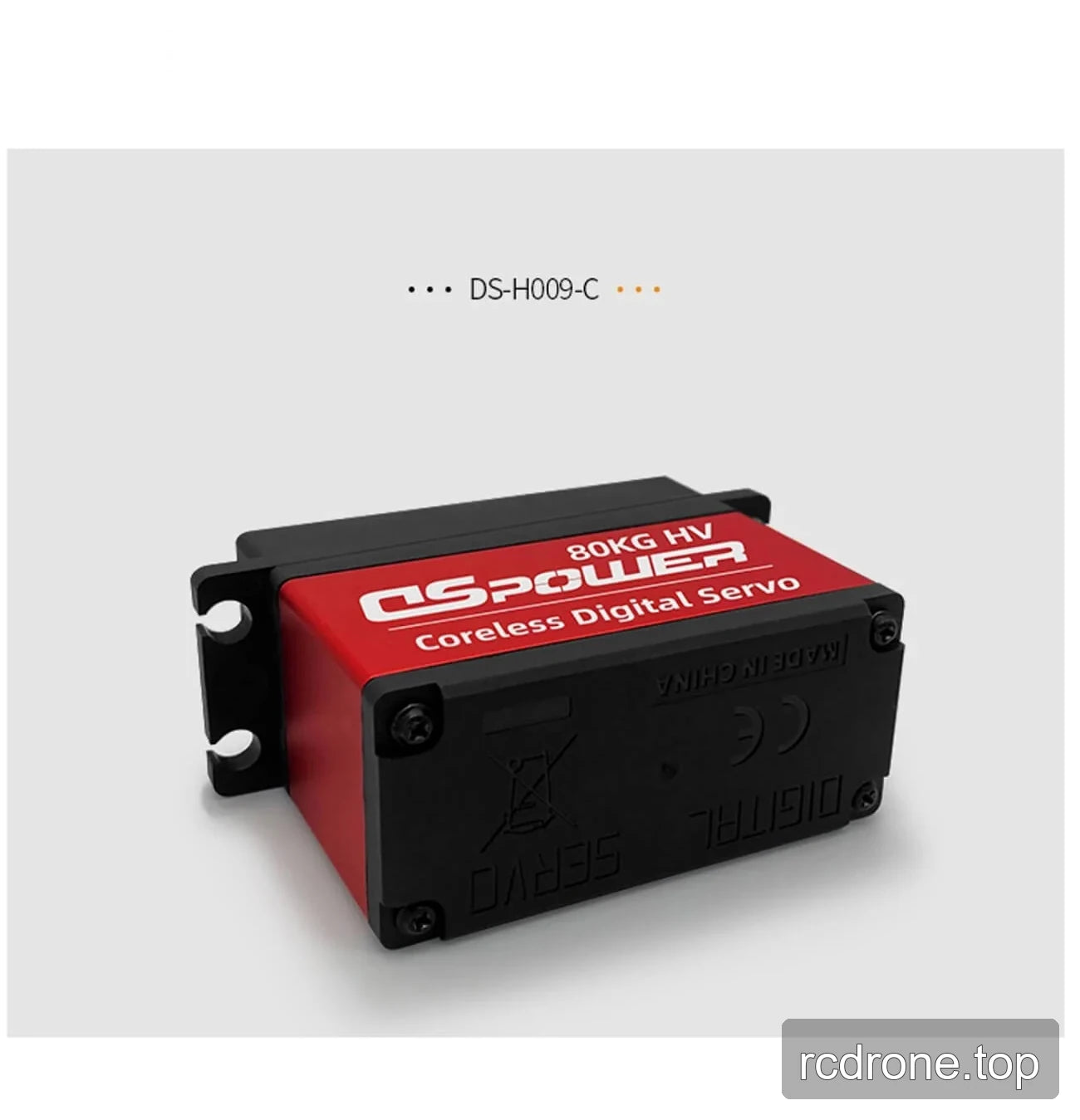DSpower DS-H009-C servo with rear, side, and internal gear views — section 4 of 4