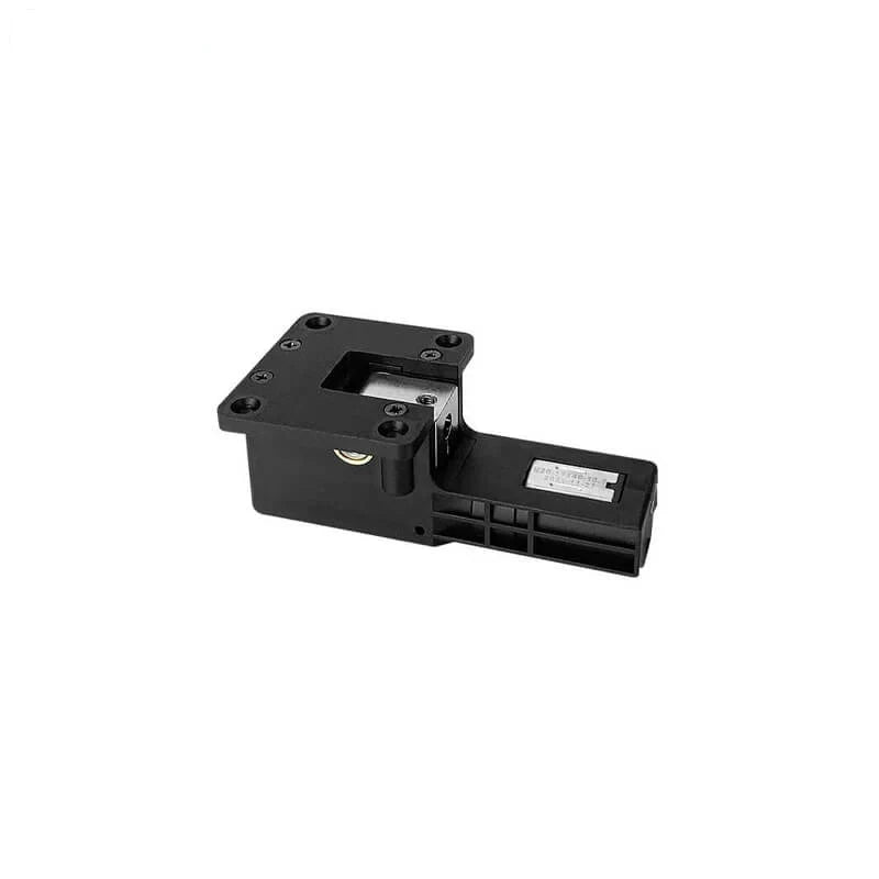 Black DSpower DS-H016A servo motor shown from above with its rectangular mounting plate and side label.