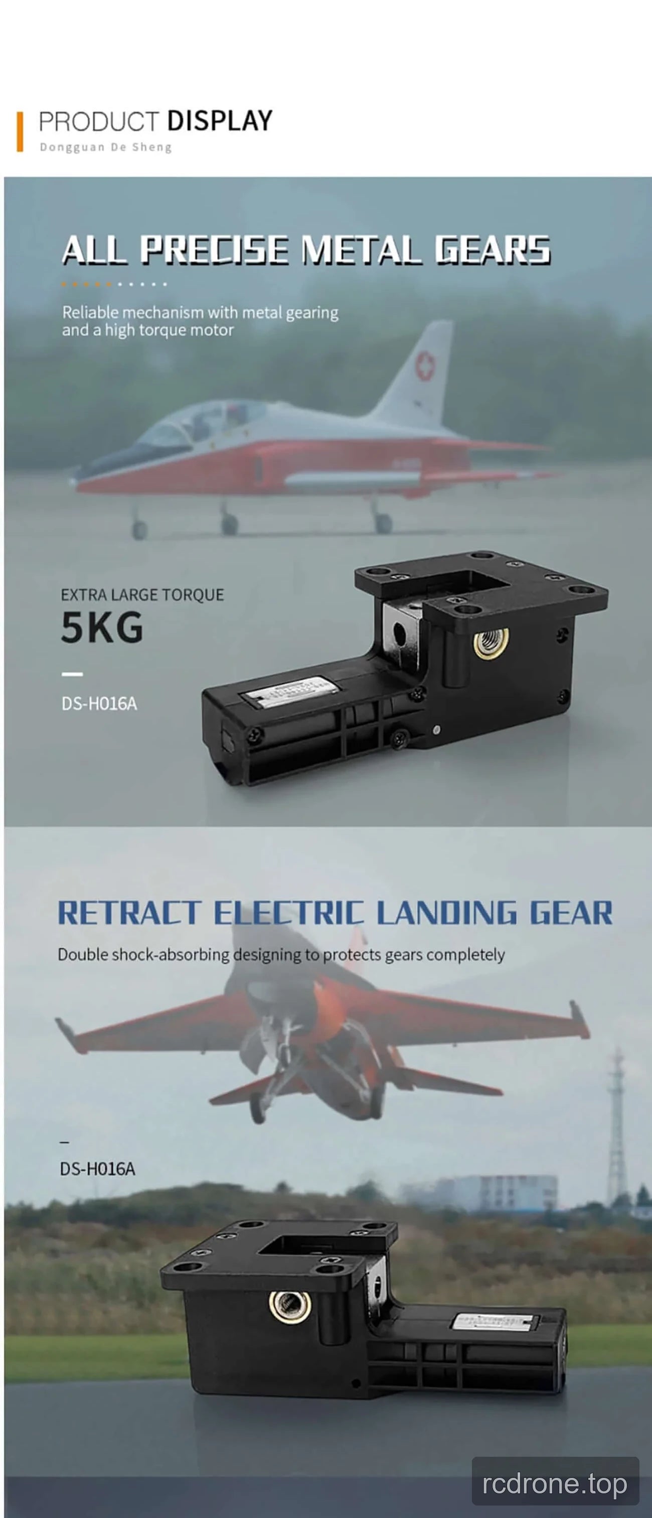 DSpower DS-H016A servoless electric retractable landing gear — section 2 of 5