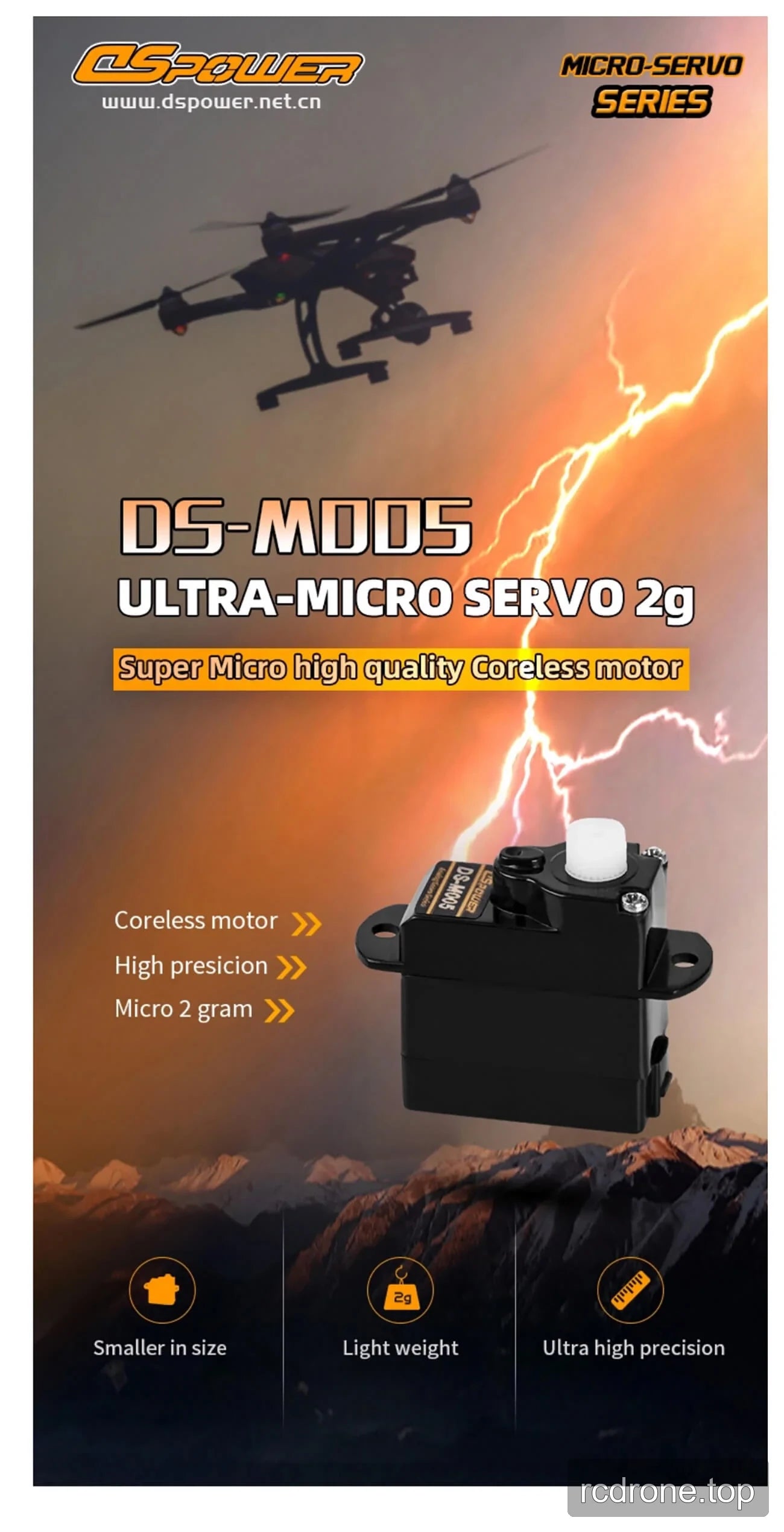 DSpower DS-M005 ultra-micro coreless servo