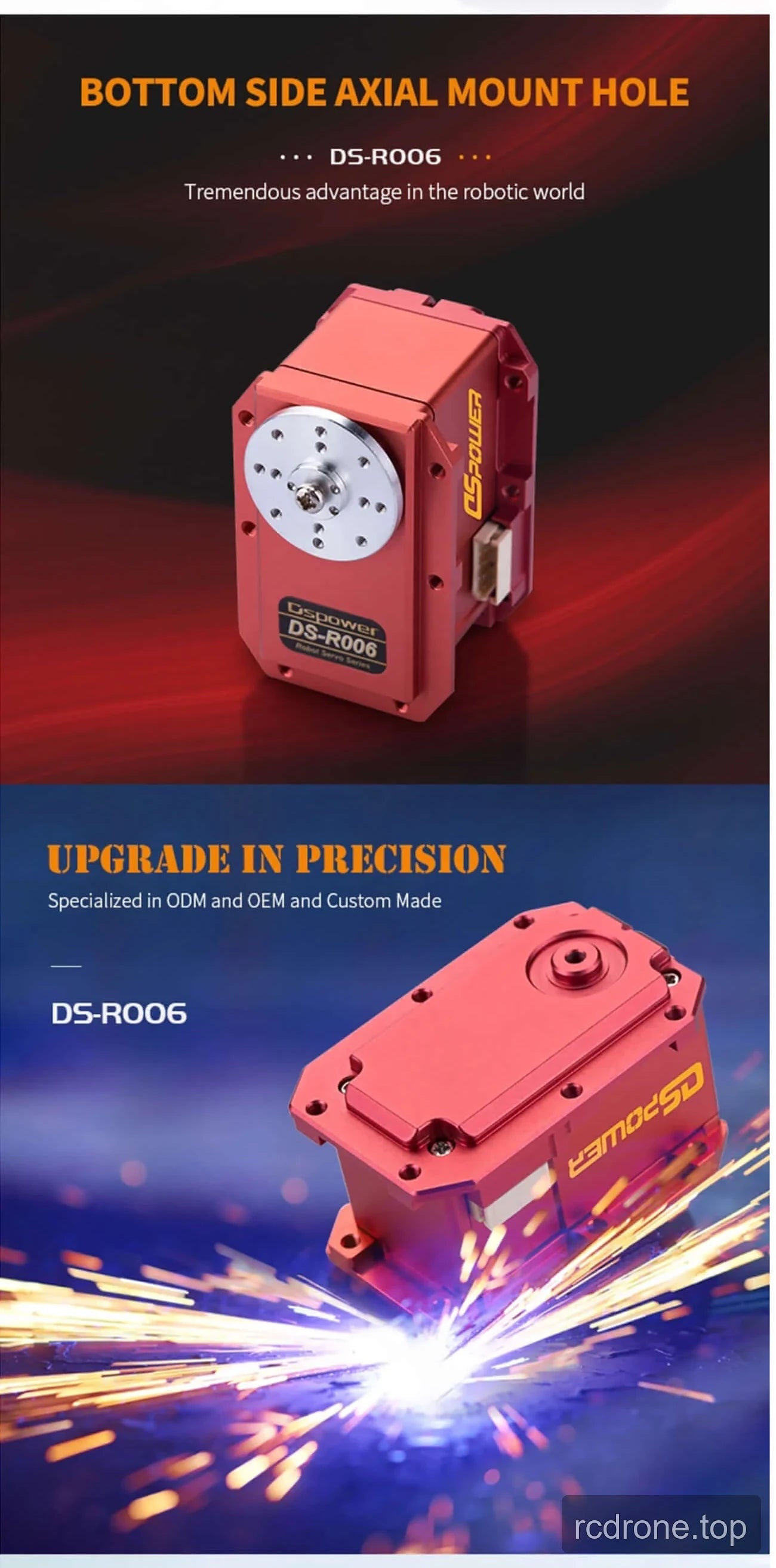 DSpower DS-R006 robot-joint servo with dual output shaft and feedback functions — section 3 of 4