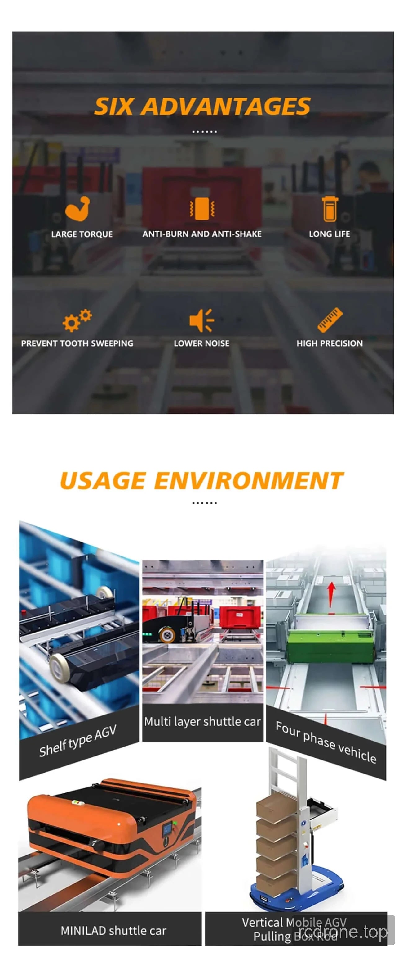 DSpower DS-R018 servo motor features and application graphic — section 2 of 5
