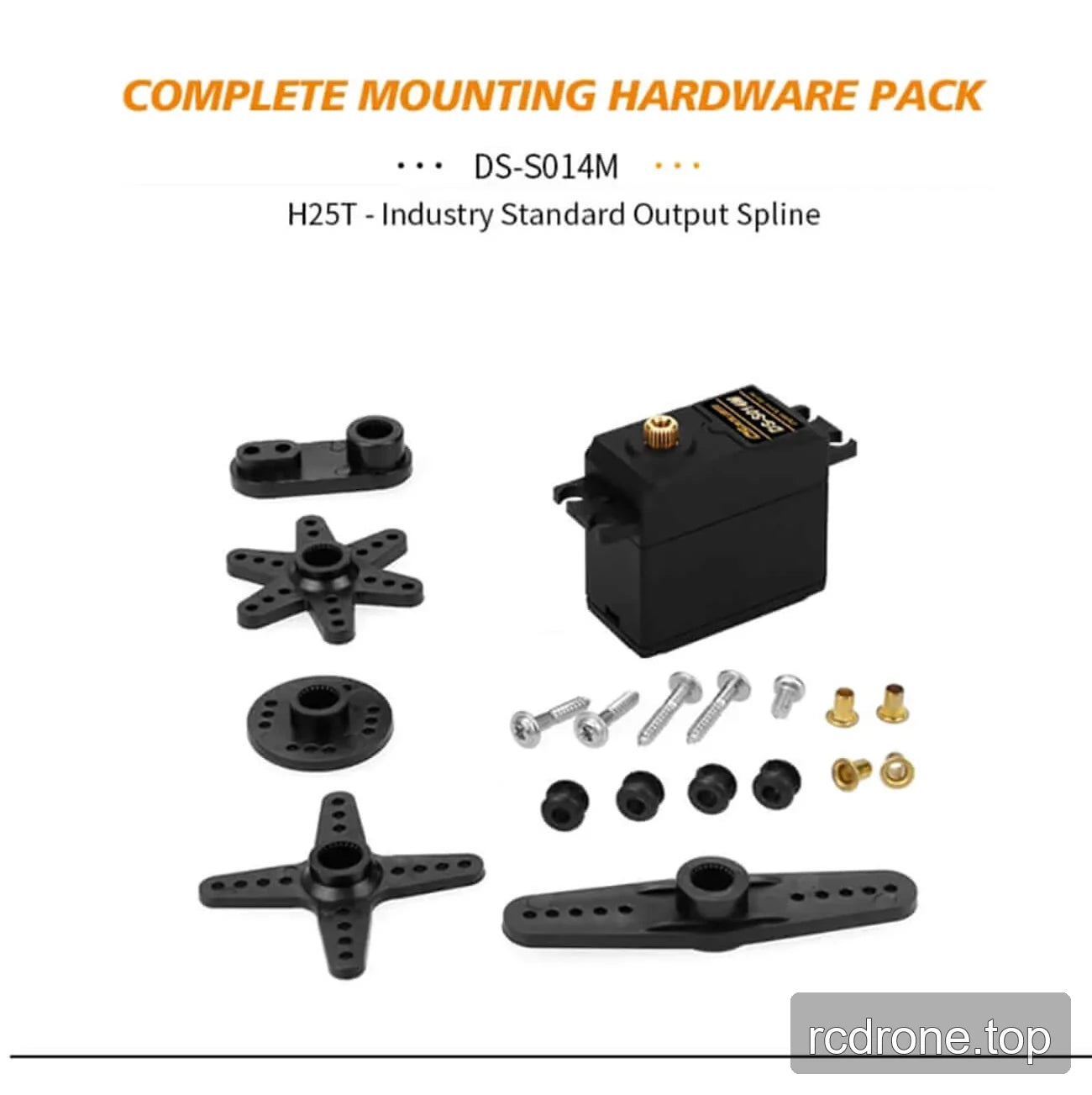 DSpower DS-S014M metal gear steering servo with mounting hardware — section 5 of 5