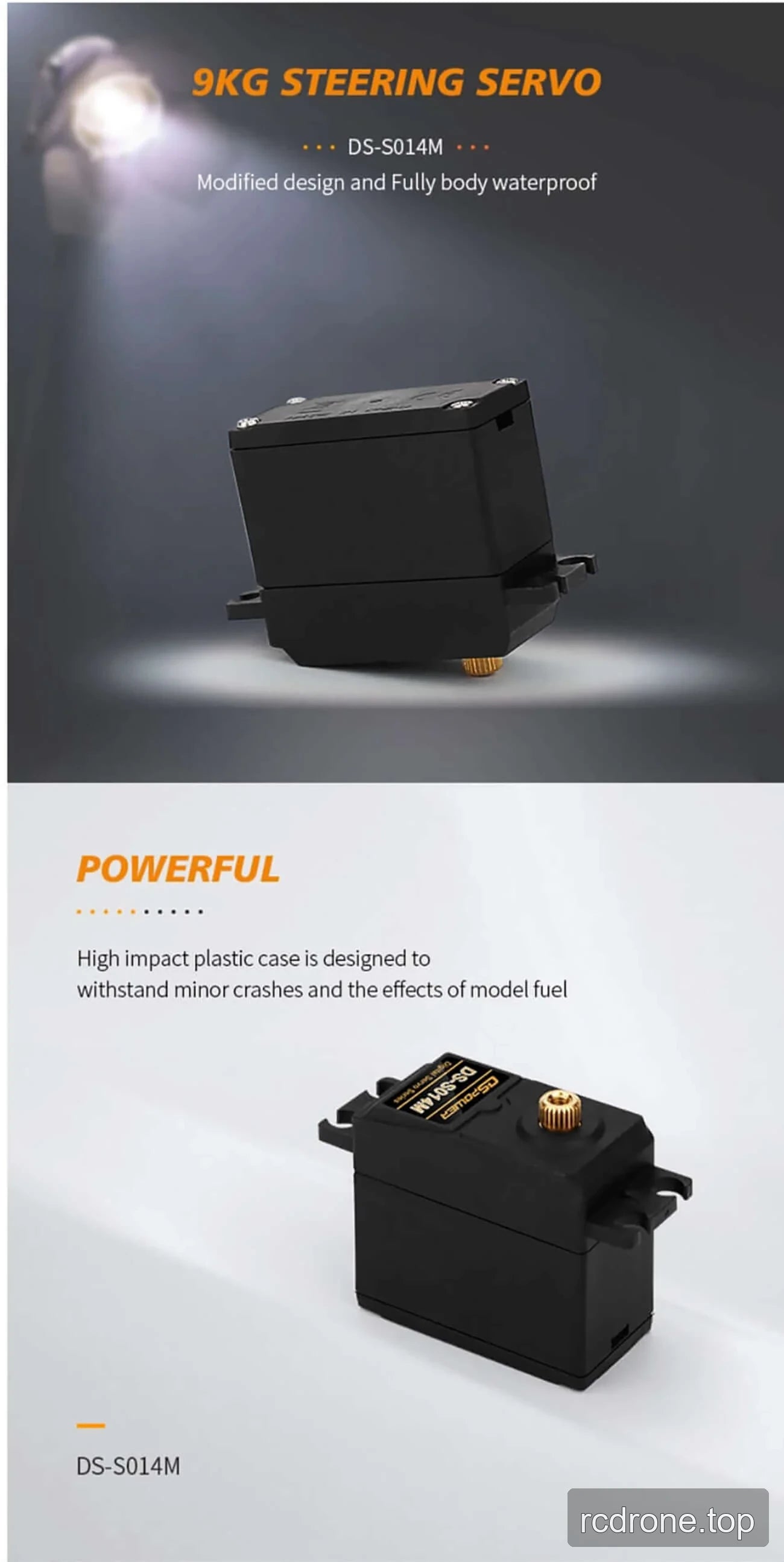 DSpower DS-S014M metal gear steering servo with mounting hardware — section 2 of 5