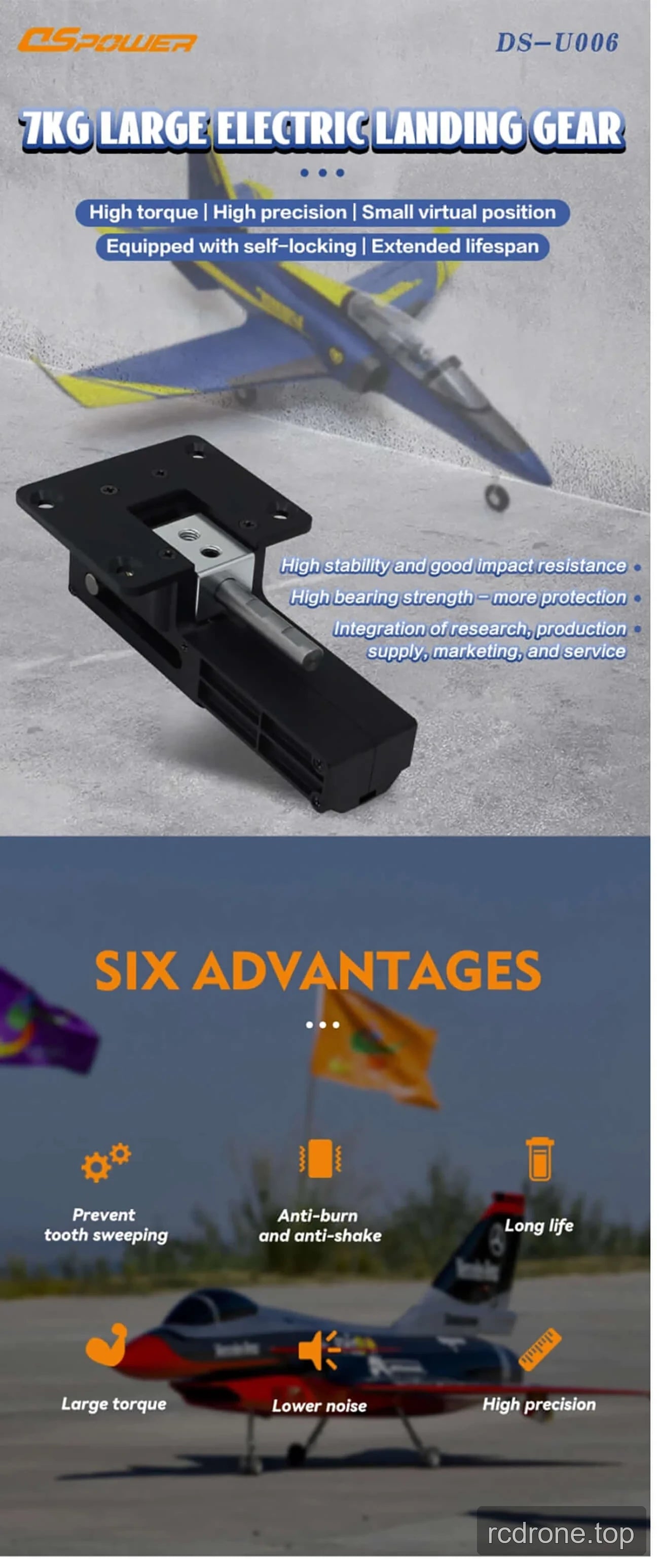 DS-U006 landing gear feature graphic — section 1 of 4