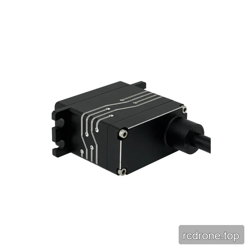 Black DSpower DS-W003A servo motor shown horizontally with its cable exiting the rear and four visible corner screws.