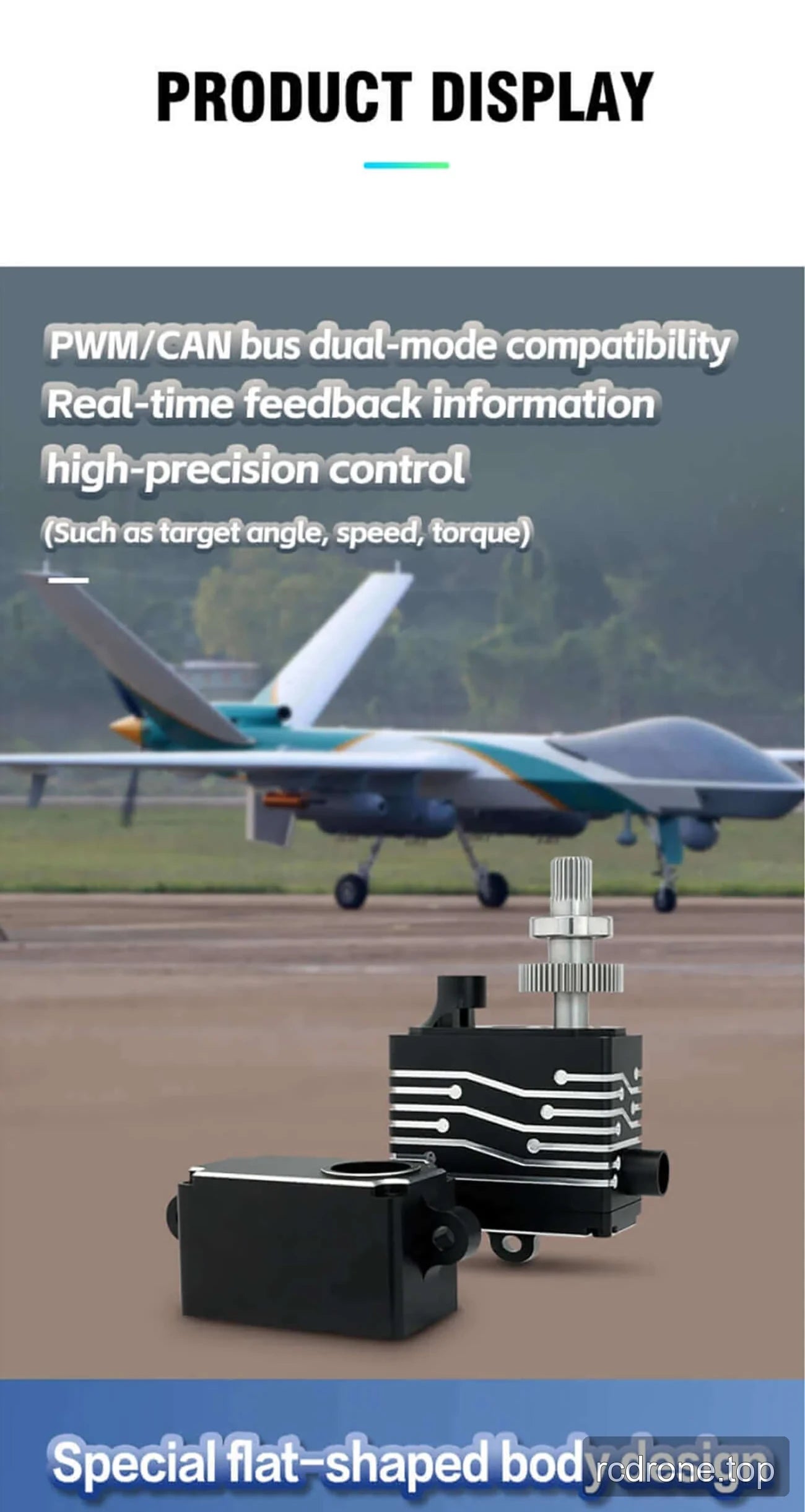 DSpower DS-W008A drone servo motor features and control-surface applications — section 3 of 6
