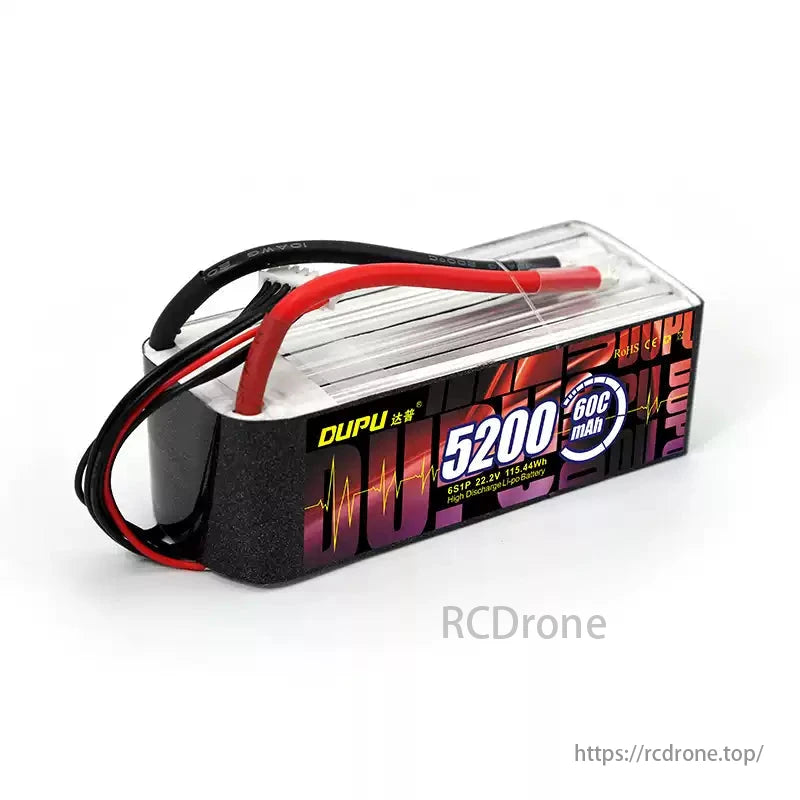 DUPU 5200mAh LiPo battery for RC toys, high discharge rate.
