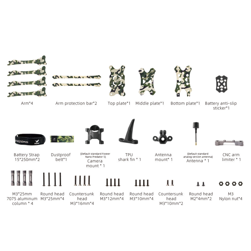 HGLRC Wind5 Lite V2 Racing Frame (camouflage)