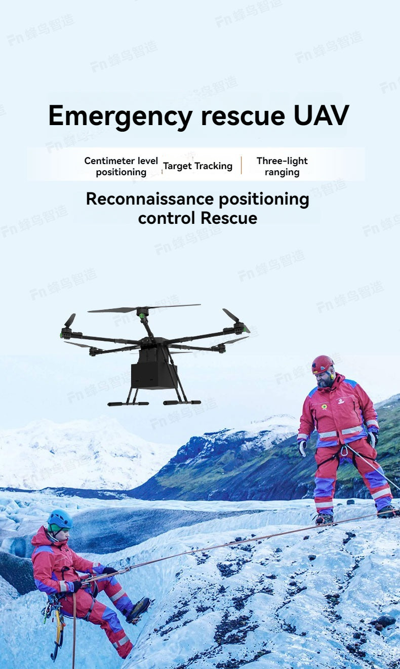 RCDrone R630 Delivery Drone - 30KG Payload GPS RTK Cargo Drone For Rescue, Surveying and Mapping Support Customization Industrial Drone 16 RCDrone, Emergency rescue UAV Centimeter level Three-light Target Tracking ranging Reconnaiss